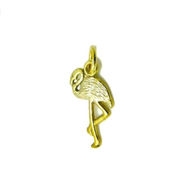 Jewelry - 14K Flamingo Yellow Gold Pendant Charm